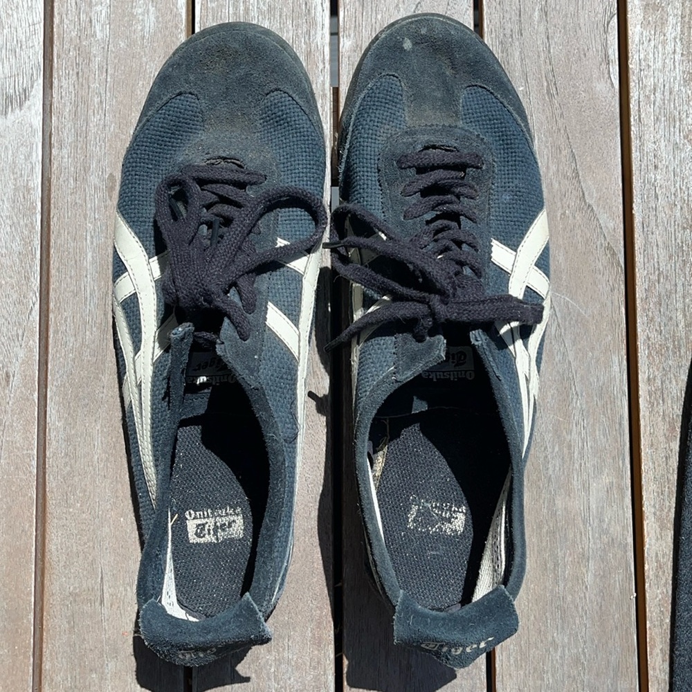 Onitsuku Tiger Sneakers: Navy blue